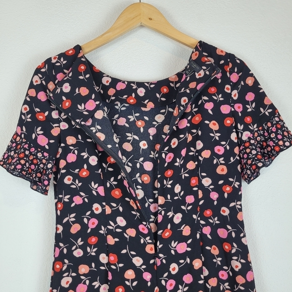 Talbots floral fit and flair dress - Picture 8 of 13